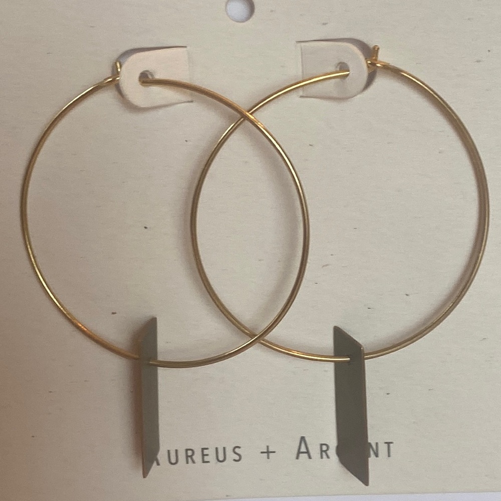 Banana Republic Aureus + Argent hoop earrings